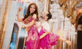 Jennifer Phạm mặc sexy hóa thân thành 'cô dâu 8 tuổi'