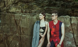 Hồng Quế mặc bikini tình tứ với Vĩnh Thụy trên biển