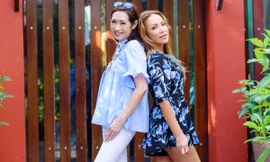 Ý Lan, Thanh Hà 'đọ' vẻ tinh nghịch ở tuổi U60