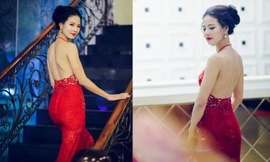 Trần Thị Quỳnh lưng trần táo bạo làm giám khảo