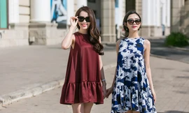 Nam Em, Hà Thu thả dáng sành điệu trên phố