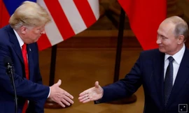 Ông Trump và ông Putin gặp nhau hồi tháng 7/2018 tại Helsinki, Phần Lan ảnh: Reuters