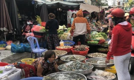 Chợ dân sinh tại TPHCM tấp nập sau kỳ nghỉ Tết Nguyên đán ảnh: U.P 