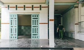 Căn nhà nơi phát hiện hai thi thể