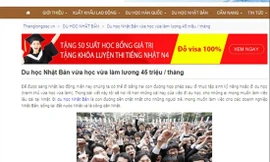 Những cam kết vừa học, vừa làm có thể kiếm được 36-60 triệu đồng/tháng đang được các công ty tư vấn du học quảng cáo rầm rộ 