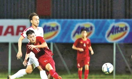 Các tuyển thủ U22 Việt Nam tập luyện cho SEA Games 30 