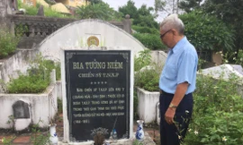 Nơi yên nghỉ của 5 cựu TNXP tham gia xây dựng đường sắt Hà Nội- Mục Nam Quan ảnh: Duy Chiến