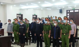 Các bị cáo tại tòa 