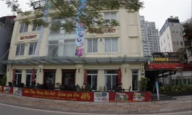 Khu “đất vàng” trên đường Thụy Khuê (Hà Nội) được “liên doanh” không đúng quy định Ảnh: TP