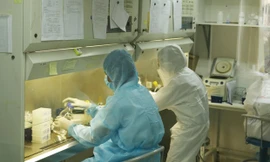 Xét nghiệm virus SARS-CoV-2 Ảnh: TTXVN 