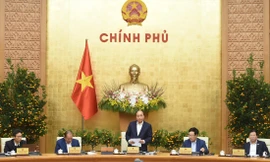 Thủ tướng Nguyễn Xuân Phúc chủ trì phiên họp Chính phủ thường kỳ sáng 2/2 Ảnh: Nhật Minh 