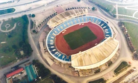 Sân Mỹ Đình thuộc sự quản lý của Khu LHTTQG Mỹ Đình ảnh: NHƯ Ý 