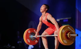 Bùi Đình Sáng là gương mặt trẻ triển vọng của cử tạ Việt Nam. Ảnh: CTV