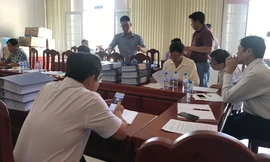 Buổi mở thầu có nhiều dấu hiệu bất thường tháng 1/2019 tại Ban Quản lý dự án Kiên Giang. Ảnh: Quyền Thành