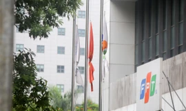 Hà Nội treo cờ rủ ngày Quốc tang nguyên Tổng Bí thư Lê Khả Phiêu