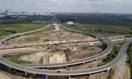 Toàn cảnh đại công trường 402 tỷ đồng nối vành đai 3 với cao tốc Hà Nội - Hải Phòng