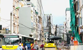 Tuyến đường dài hơn 400 mét ở Hà Nội thi công ba năm chưa về đích