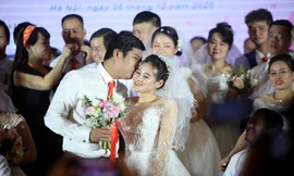 Xúc động lễ cưới tập thể 'Giấc mơ có thật' 