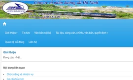 Website công ty Đường sắt Hà Ninh