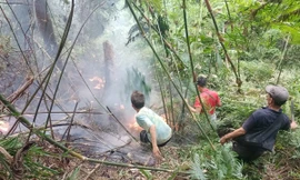 Đốt nương trong thời tiết hanh khô, hai vợ chồng tử vong