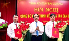 Tỉnh ủy Tuyên Quang công bố quyết định về công tác cán bộ