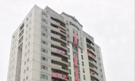  Cư dân Khu nhà ở Hancom căng băng rôn kêu cứu cơ quan chức năng 