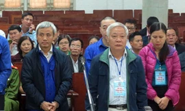 Cựu Chủ tịch GPBank - Tạ Bá Long tại phiên tòa xét xử một vụ án khác