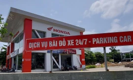 Đất bãi xe công cộng bị biến thành cửa hàng xe máy 