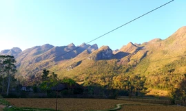 Một góc xã Xuân Trường, huyện Bảo Lạc, tỉnh Cao Bằng. 