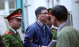 Trịnh Xuân Thanh trong một phiên tòa tại Hà Nội