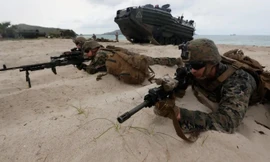 Lính Mỹ tham gia đợt tập trận ở Thái Lan hồi tháng 2/2020. Ảnh: AP