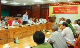 Ông Long giải trình về việc báo cáo sai sự thật liên quan tới việc bổ nhiệm ông Nguyễn Hữu Thông trong cuộc họp báo năm 2016