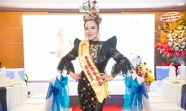 Nữ hoàng Văn hóa Tâm linh Việt Nam 2018 Phạm Nữ Hiền Ngân. ảnh: tuấn anh