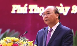 Thủ tướng Chính phủ Nguyễn Xuân Phúc phát biểu tại Đại hội Ảnh: Cổng thông tin điện tử tỉnh Phú Thọ