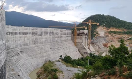 Hệ thống thuỷ lợi Tân Mỹ có quy mô lớn nhất khu vực Nam Trung bộ. Ảnh L.H