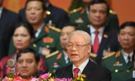 Tổng Bí thư, Chủ tịch nước Nguyễn Phú Trọng phát biểu tại Đại hội Đảng toàn quốc lần thứ XIII