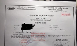 Giấy chứng nhận tốt nghiệp của sinh viên ngành Ngôn ngữ Anh ĐH chính quy, trường ĐH Thành Đô trúng tuyển năm 2017, tốt nghiệp năm 2019