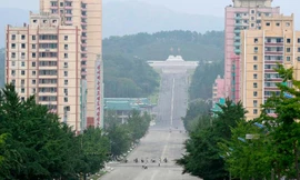 Thành phố Kaesong trên biên giới liên Triều. Ảnh: CNN 