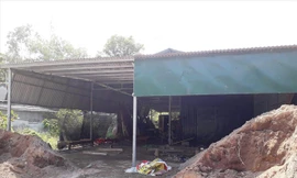 Đến chiều 2/11 các cỗ quan tài được dời đi nơi khác 