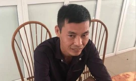 Lý Đình Vũ tại cơ quan công an 