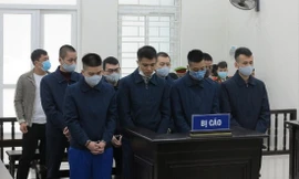 Các bị cáo tại tòa