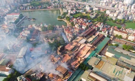 Hiện trường vụ cháy - Ảnh: Công luận