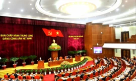 Hội nghị Trung ương 14 diễn ra vào giữa tháng 12/2020. Ảnh: TTXVN