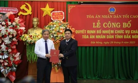Đắk Nông có tân chánh án tòa án nhân dân 