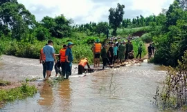 Tìm thấy thi thể người đàn ông mất tích do nước cuốn trôi ở Đắk Nông