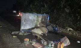 Va chạm xe ba gác, hai người tử vong ở Đắk Nông