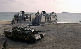 Một cuộc tập trận Foal Eagle trên bờ biển Hàn Quốc