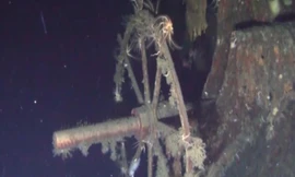 Hình ảnh con tàu đắm do Shinil Group cung cấp