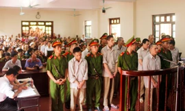 Các bị cáo tại phiên toà