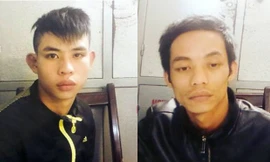 Hà và Thắng tại cơ quan điều tra